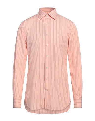 HUSBANDS Striped shirt Pink 100% Cotton