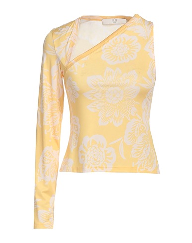 19.70 NINETEEN SEVENTY Top Yellow 94% Polyester, 6% Elastane