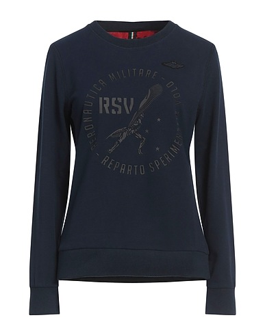 AERONAUTICA MILITARE Sweatshirt Midnight blue 95% Cotton, 5% Elastane