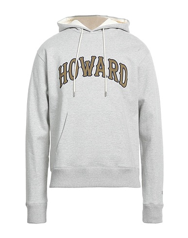 WALES BONNER Hooded track jacket  Light grey 100% Cotton, Elastane
