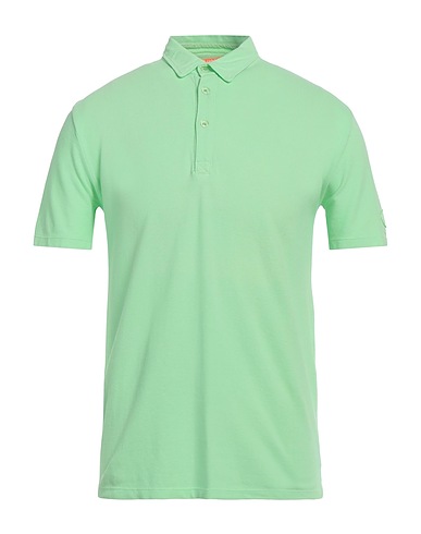 SUNS BOARDS Polo shirt Light green 100% Cotton