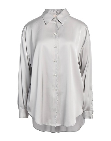 GLANSHIRT Solid colour shirts & blouses BY SLOWEAR
 Light grey 100% Viscose