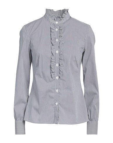 CALIBAN Striped shirt Midnight blue 70% Cotton, 27% Polyamide, 3% Elastane