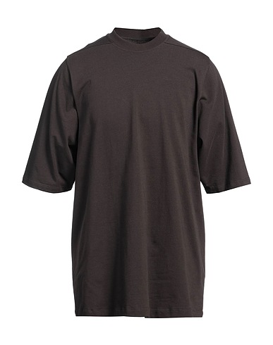RICK OWENS オーバーサイズTシャツ ダークブラウン コットン 100%