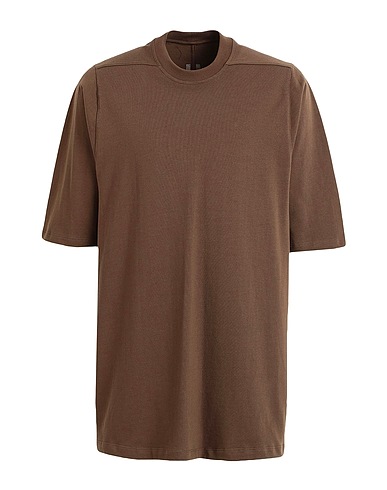 RICK OWENS Oversize-T-Shirt Khaki 100% Cotton