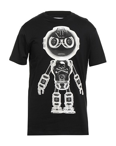 PHILIPP PLEIN T-Shirt COUTURE Schwarz 100% Baumwolle