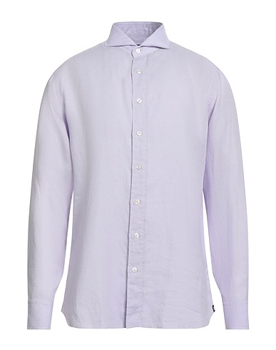 LARDINI Linen shirt Lilac 100% Linen