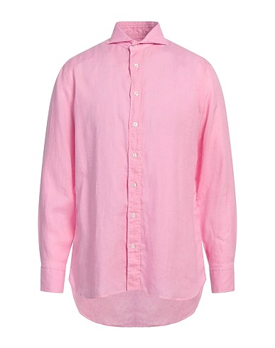 LARDINI Chemise de couleur unie 100% Lin