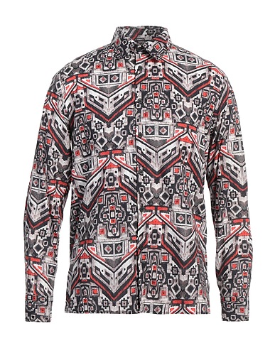 IMPERIAL Patterned shirt Black 100% Cotton