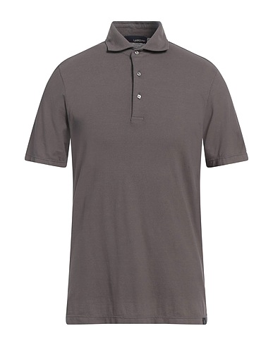 LARDINI Polo shirt Grey 100% Cotton