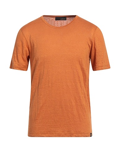 LARDINI Basic T-Shirt Rust 100% Linen