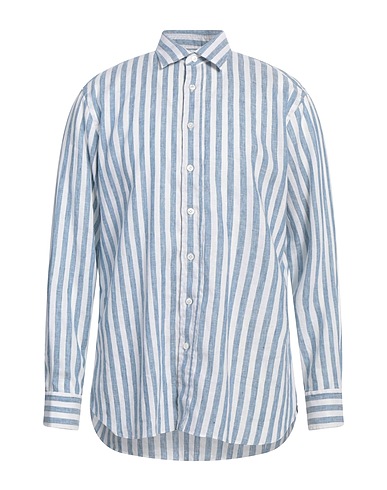 LARDINI Linen shirt Light blue 100% Linen