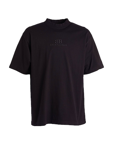 BALENCIAGA T-shirt Black 100% Cotton, Elastane, Polyester
