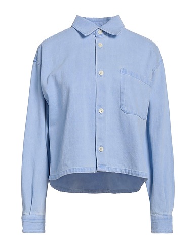 A.P.C. Solid colour shirts & blouses Light blue 100% Cotton