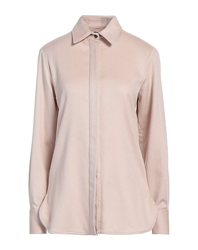 KITON Solid colour shirts & blouses Beige 97% Cashmere, 2% Polyamide, 1% Elastane