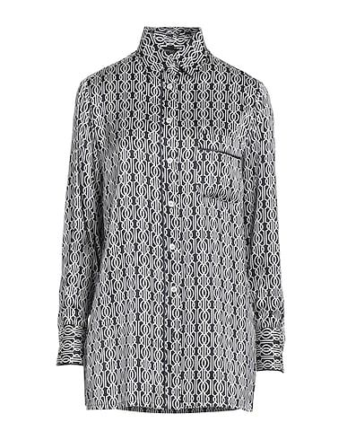 KITON Silk shirts & blouses BLU NOTTE 100% Silk, Cotton