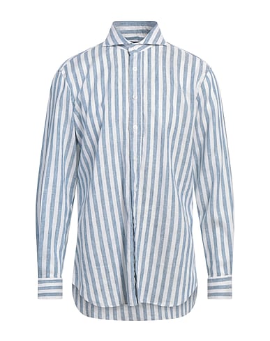 LARDINI Linen shirt Light blue 100% Linen
