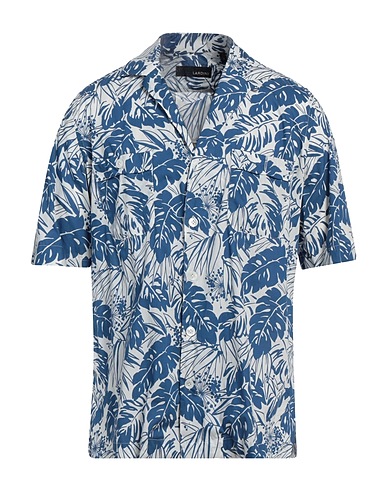 LARDINI Patterned shirt 100% Cotton