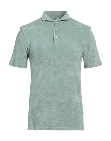 FEDELI Poloshirt Salbeigrün 100% Baumwolle
