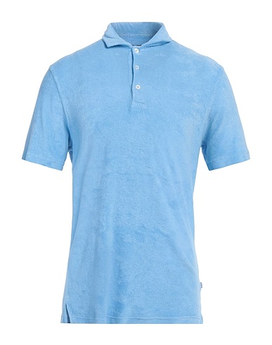 FEDELI Polo shirt Sky blue 100% Cotton