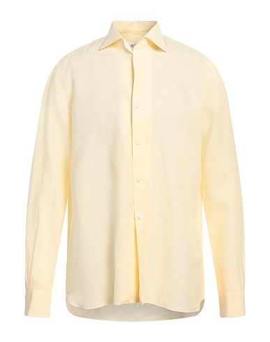 DE PETRILLO Linen shirt Yellow 100% Linen