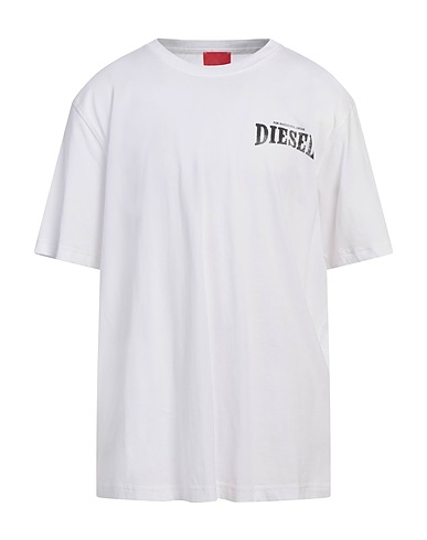 DIESEL T-shirt Bianco 100% Cotone