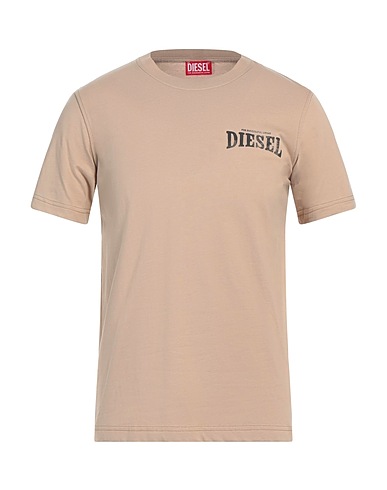 DIESEL T-shirt Beige 100% Cotton
