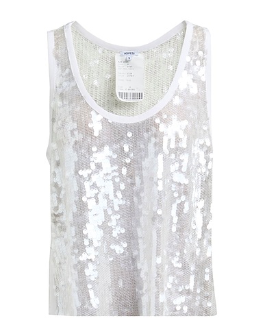 ASPESI Top Off white 93% Polyester, 7% Polyamide