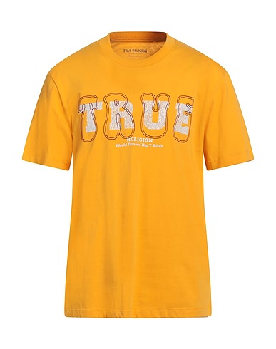 TRUE RELIGION Ｔシャツ マンダリンオレンジ コットン 100%