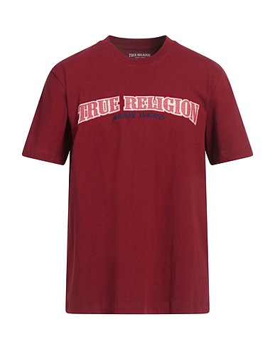 TRUE RELIGION T-shirt Burgundy 100% Cotton