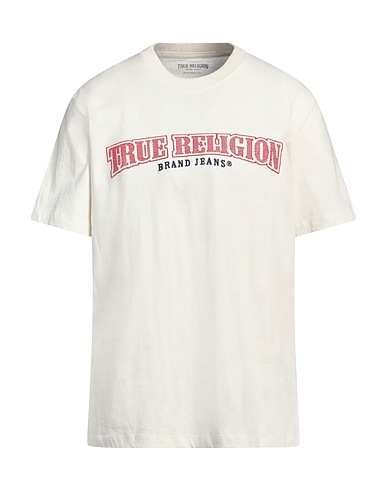 TRUE RELIGION 티셔츠 아이보리 100% 코튼