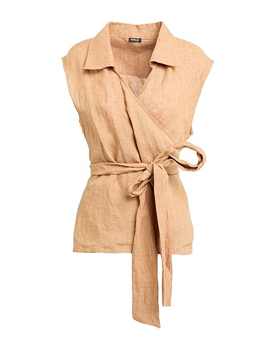 KITON Top Camel 100% Linen