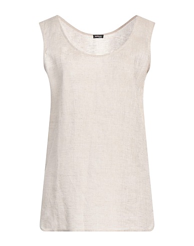 KITON Top Off white 100% Linen