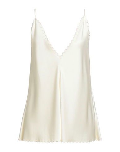 JIL SANDER Cami Ivory 74% Acetate, 26% Viscose, Polyester