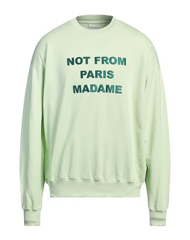 DRÔLE DE MONSIEUR Sweatshirt Light green 100% Cotton