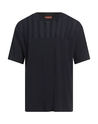 MISSONI T-shirt Navy blue 100% Cotton