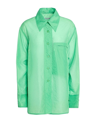 LOW CLASSIC Camicie e bluse tinta unita Verde 100% Poliestere