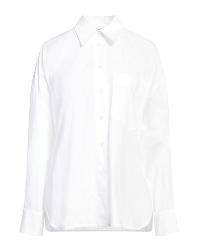 LOW CLASSIC Camisas y blusas lisas Blanco 100% Algodón