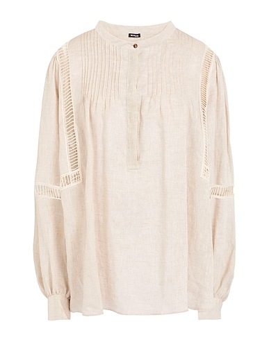 KITON Top Beige 100% Linen