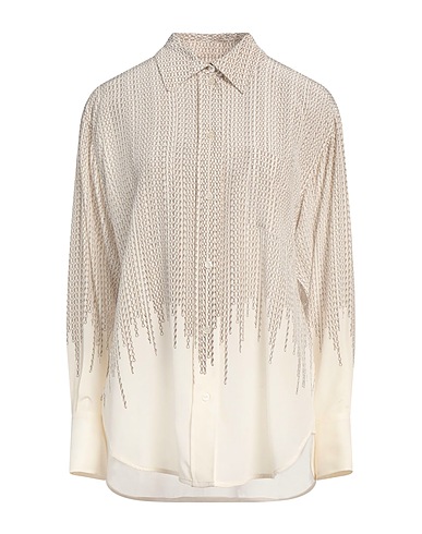 VICTORIA BECKHAM Patterned shirts & blouses Beige 100% Silk