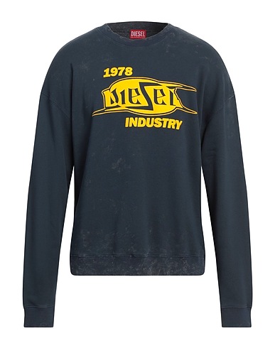 DIESEL Sweatshirt Slate blue 100% Cotton