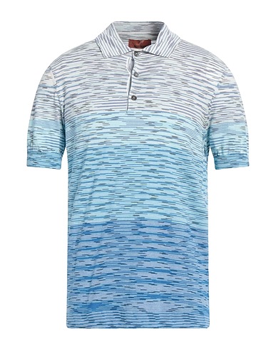 MISSONI Polo shirt Azure 100% Cotton