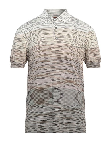 MISSONI Polo shirt Military green 100% Cotton