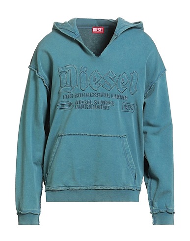 DIESEL Hooded track jacket  100% Cotton