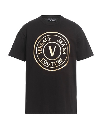 VERSACE JEANS COUTURE T-shirt Black 100% Cotton