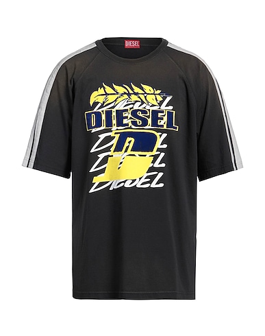 DIESEL T-shirt Charcoal 100% Cotton