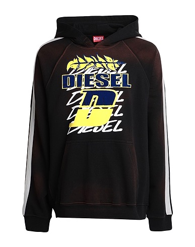DIESEL Hooded sweatshirt Black 100% Cotton