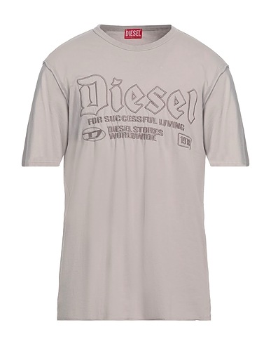 DIESEL Ｔシャツ ライトグレー コットン 100% / ポリエステル