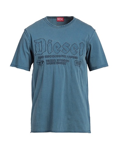 DIESEL Ｔシャツ ブルーグレー コットン 100% / ポリエステル