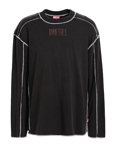 DIESEL T-Shirt Braungrau 100% Baumwolle